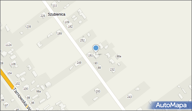 Tarnowska Wola, Tarnowska Wola, 217, mapa Tarnowska Wola