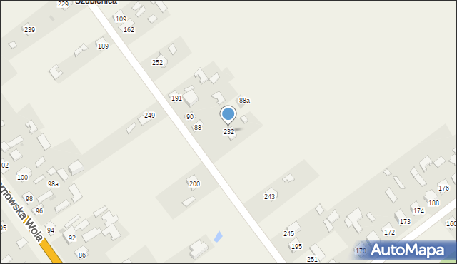 Tarnowska Wola, Tarnowska Wola, 232, mapa Tarnowska Wola