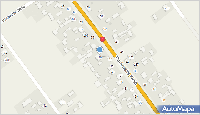 Tarnowska Wola, Tarnowska Wola, 49, mapa Tarnowska Wola