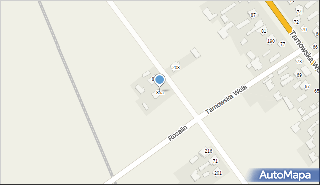 Tarnowska Wola, Tarnowska Wola, 85a, mapa Tarnowska Wola