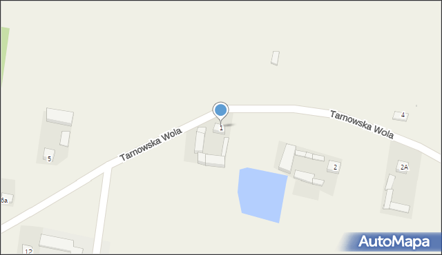 Tarnowska Wola, Tarnowska Wola, 1, mapa Tarnowska Wola