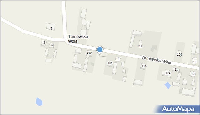 Tarnowska Wola, Tarnowska Wola, 187, mapa Tarnowska Wola