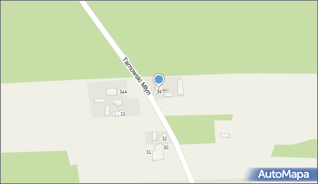 Tarnowski Młyn, Tarnowski Młyn, 34, mapa Tarnowski Młyn