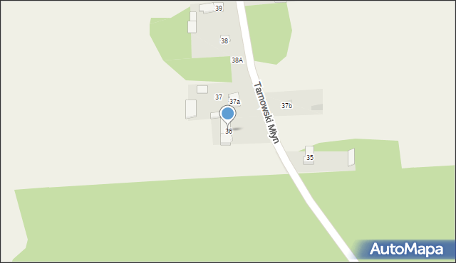 Tarnowski Młyn, Tarnowski Młyn, 36, mapa Tarnowski Młyn