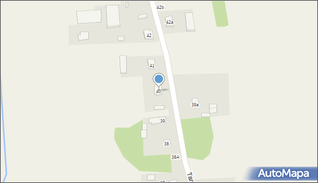 Tarnowski Młyn, Tarnowski Młyn, 40, mapa Tarnowski Młyn