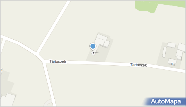 Tartaczek, Tartaczek, 9, mapa Tartaczek