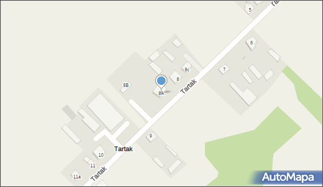 Tartak, Tartak, 8A, mapa Tartak