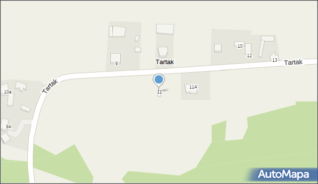 Tartak, Tartak, 11, mapa Tartak