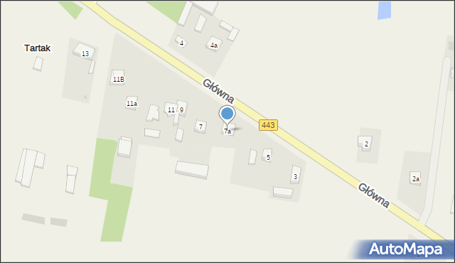 Tartak, Tartak, 7a, mapa Tartak