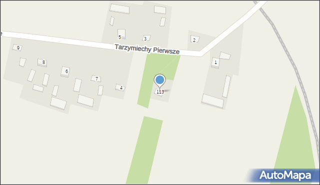Tarzymiechy Pierwsze, Tarzymiechy Pierwsze, 113, mapa Tarzymiechy Pierwsze