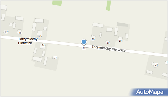 Tarzymiechy Pierwsze, Tarzymiechy Pierwsze, 21, mapa Tarzymiechy Pierwsze