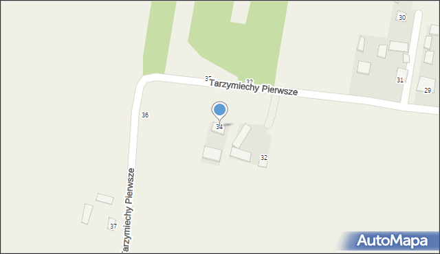 Tarzymiechy Pierwsze, Tarzymiechy Pierwsze, 34, mapa Tarzymiechy Pierwsze