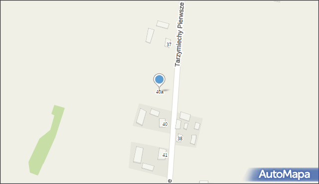 Tarzymiechy Pierwsze, Tarzymiechy Pierwsze, 40a, mapa Tarzymiechy Pierwsze