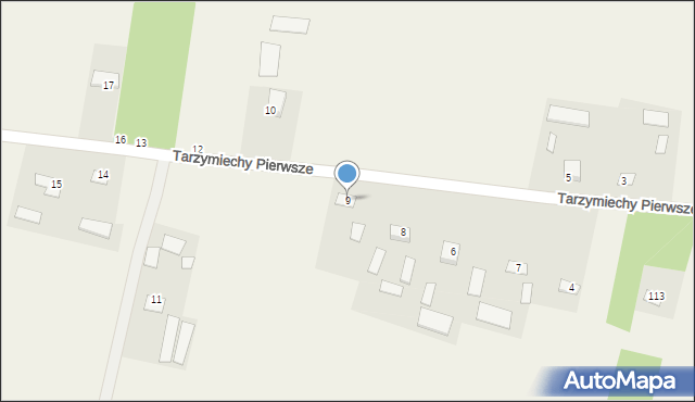 Tarzymiechy Pierwsze, Tarzymiechy Pierwsze, 9, mapa Tarzymiechy Pierwsze