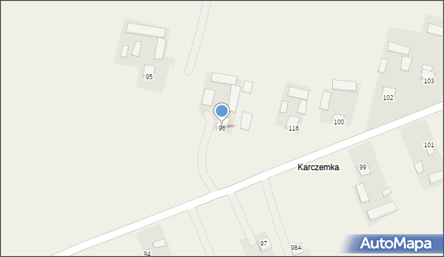 Tarzymiechy Pierwsze, Tarzymiechy Pierwsze, 96, mapa Tarzymiechy Pierwsze