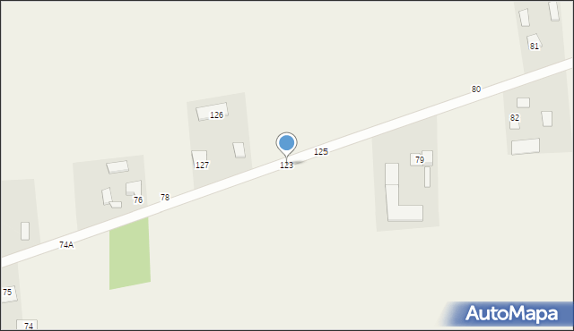 Tarzymiechy Trzecie, Tarzymiechy Trzecie, 123, mapa Tarzymiechy Trzecie