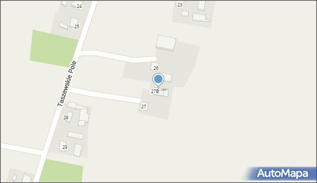 Taszewskie Pole, Taszewskie Pole, 27a, mapa Taszewskie Pole