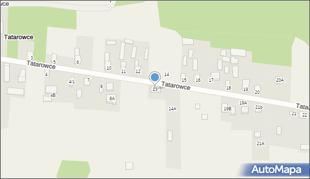 Tatarowce, Tatarowce, 13, mapa Tatarowce