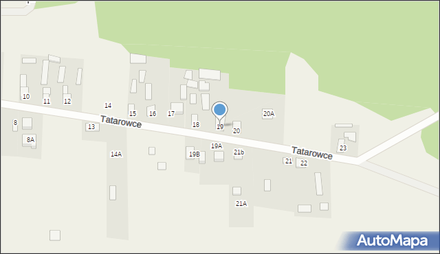 Tatarowce, Tatarowce, 19, mapa Tatarowce