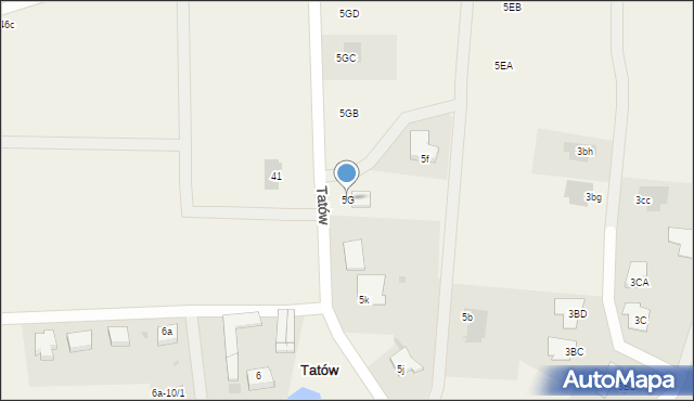 Tatów, Tatów, 5G, mapa Tatów