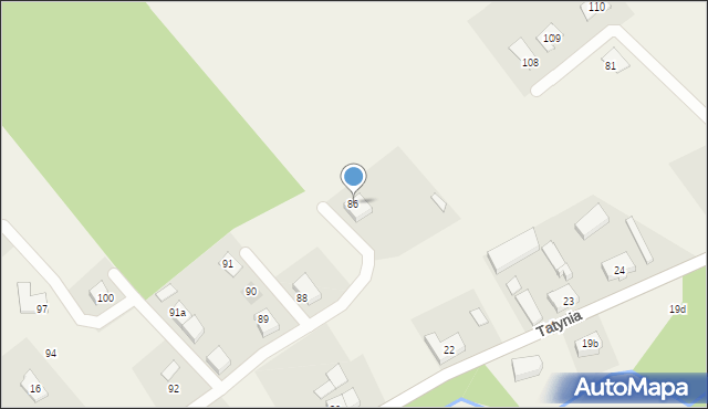 Tatynia, Tatynia, 86, mapa Tatynia