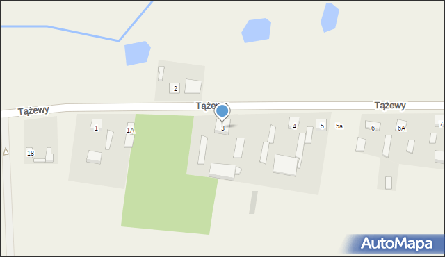 Tążewy, Tążewy, 3, mapa Tążewy