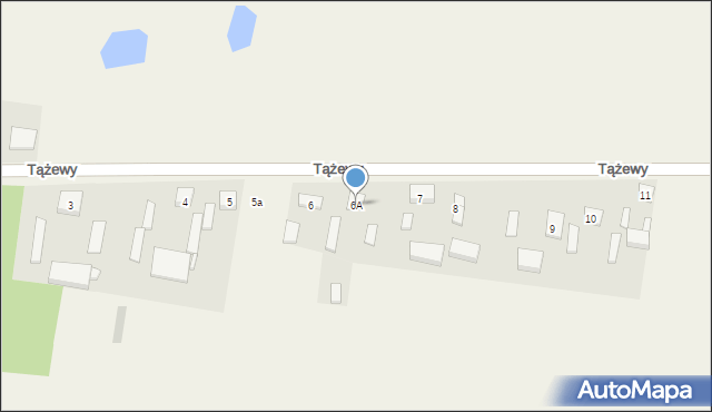 Tążewy, Tążewy, 6A, mapa Tążewy