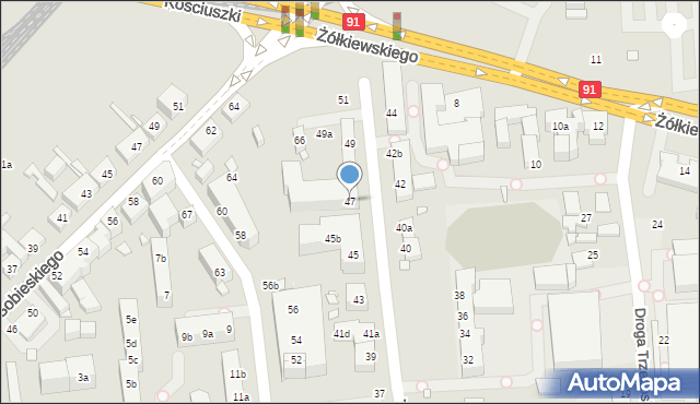 Toruń, Targowa, 47, mapa Torunia