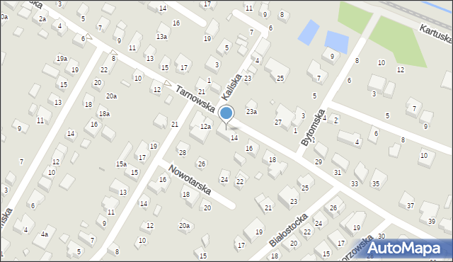 Toruń, Tarnowska, 14a, mapa Torunia