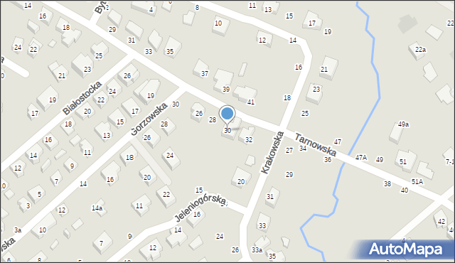 Toruń, Tarnowska, 30, mapa Torunia