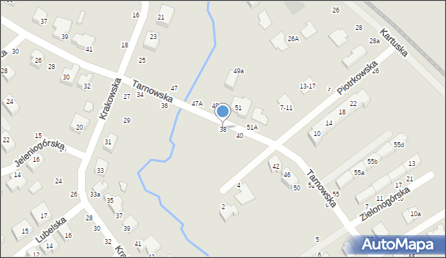 Toruń, Tarnowska, 38, mapa Torunia