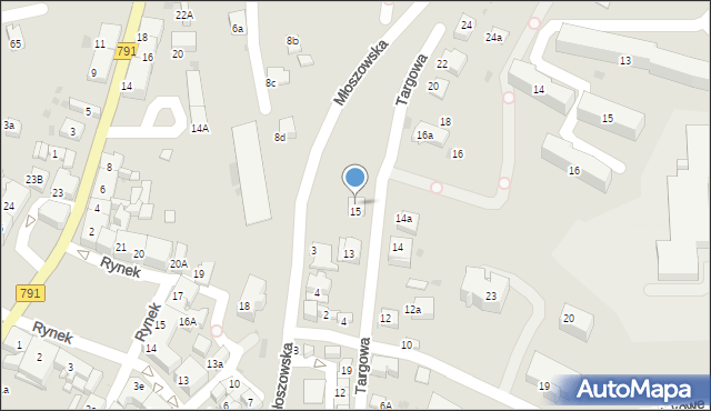 Trzebinia, Targowa, 5, mapa Trzebinia