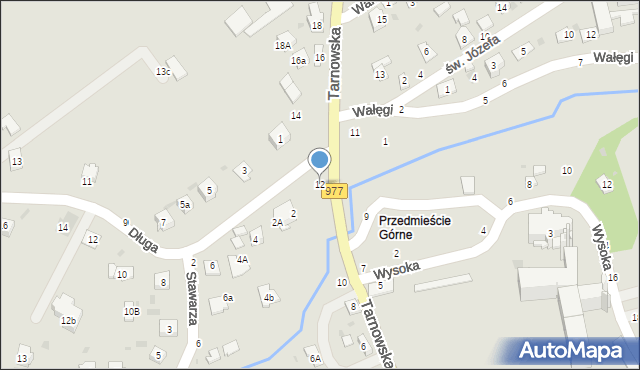 Tuchów, Tarnowska, 12, mapa Tuchów