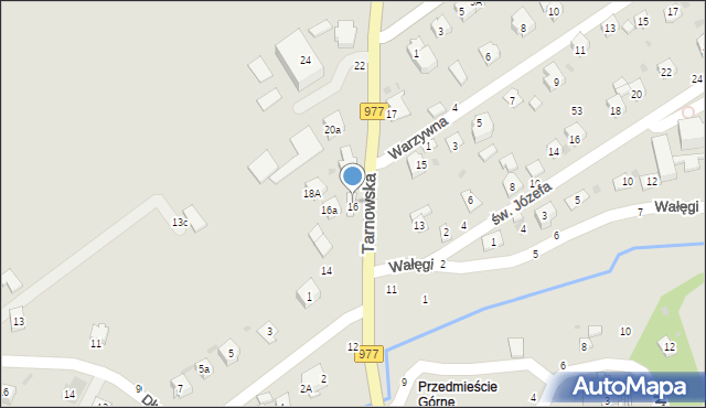 Tuchów, Tarnowska, 16b, mapa Tuchów