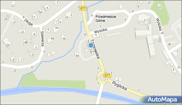 Tuchów, Tarnowska, 6, mapa Tuchów