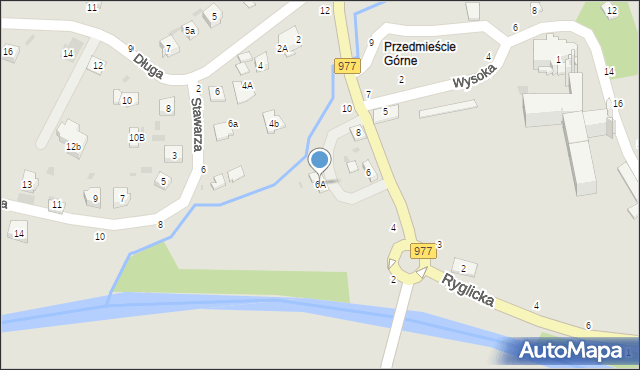 Tuchów, Tarnowska, 6A, mapa Tuchów