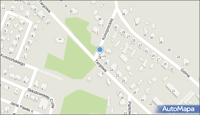 Tuliszków, Targowa, 28, mapa Tuliszków