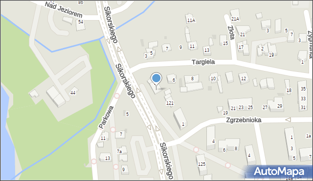 Tychy, Targiela Jana, 4, mapa Tychów