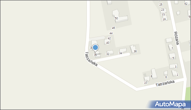 Ujazd, Tatrzańska, 30, mapa Ujazd