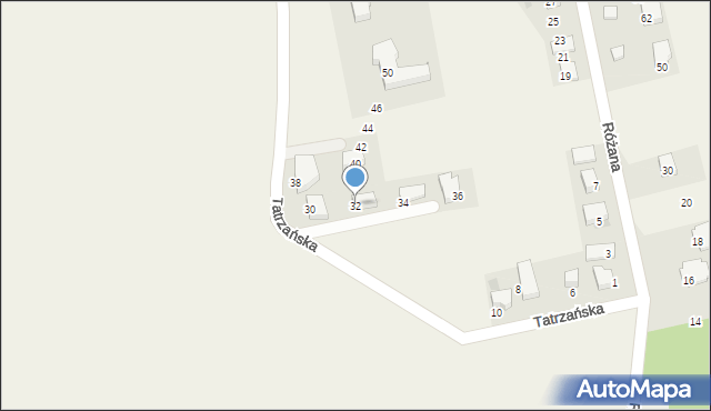 Ujazd, Tatrzańska, 32, mapa Ujazd
