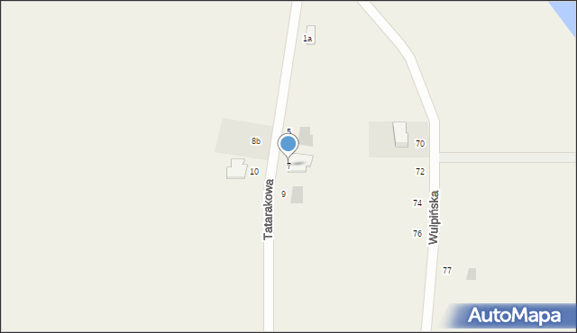 Unieszewo, Tatarakowa, 7, mapa Unieszewo