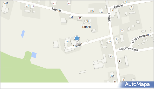 Uście, Tatarki, 19, mapa Uście