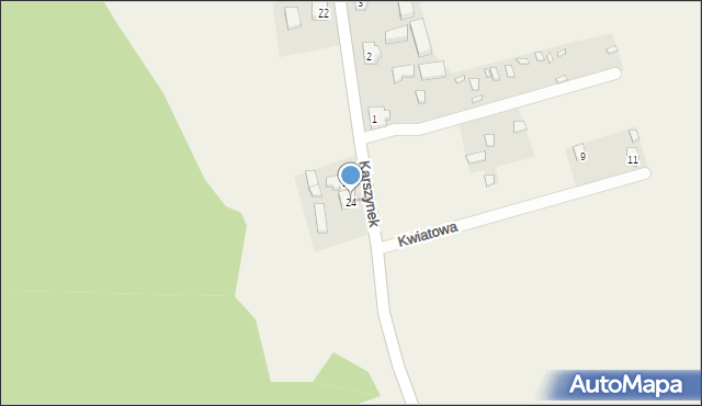 Uście, Tatarki, 24, mapa Uście