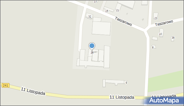 Wągrowiec, Taszarowo, 18, mapa Wągrowiec