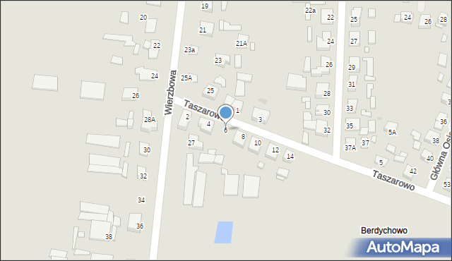 Wągrowiec, Taszarowo, 6, mapa Wągrowiec