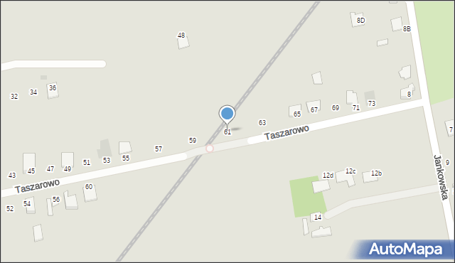 Wągrowiec, Taszarowo, 61, mapa Wągrowiec