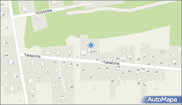 Waliły-Stacja, Tartaczna, 11, mapa Waliły-Stacja