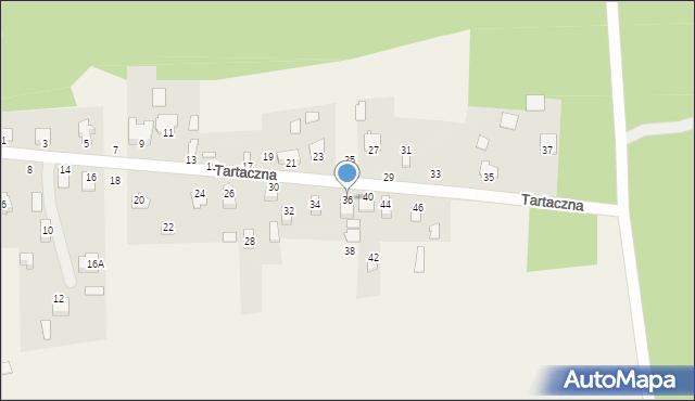 Waliły-Stacja, Tartaczna, 36, mapa Waliły-Stacja