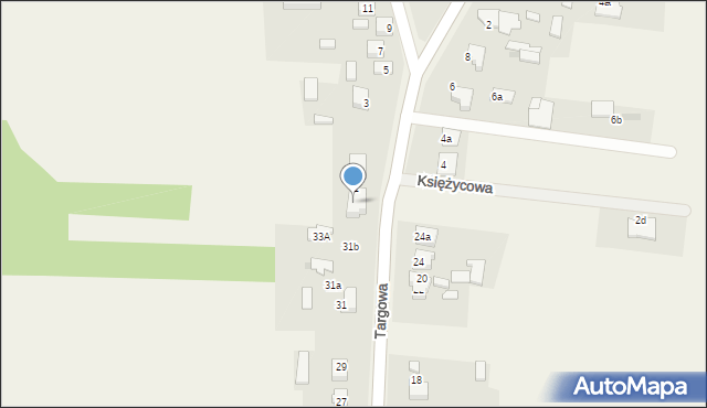 Wancerzów, Targowa, 33, mapa Wancerzów