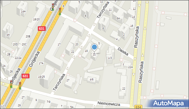 Warszawa, Tarczyńska, 21, mapa Warszawy